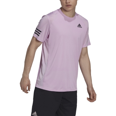 adidas Tennis-Tshirt Club 3 Stripes violett Herren